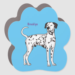 Dalmatian dog cartoon car magnet