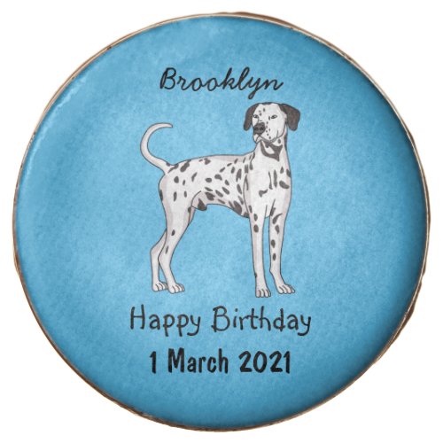 Dalmatian dog cartoon  chocolate covered oreo