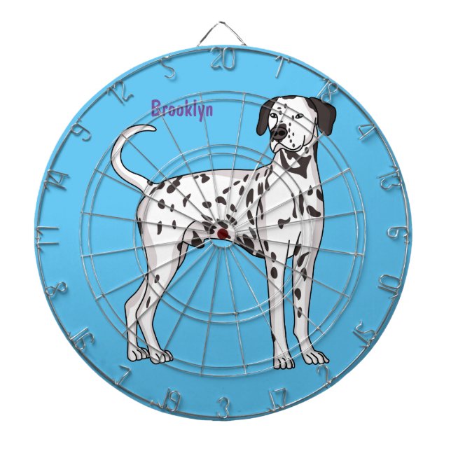 Dalmatian dog cartoon dart board (Front)