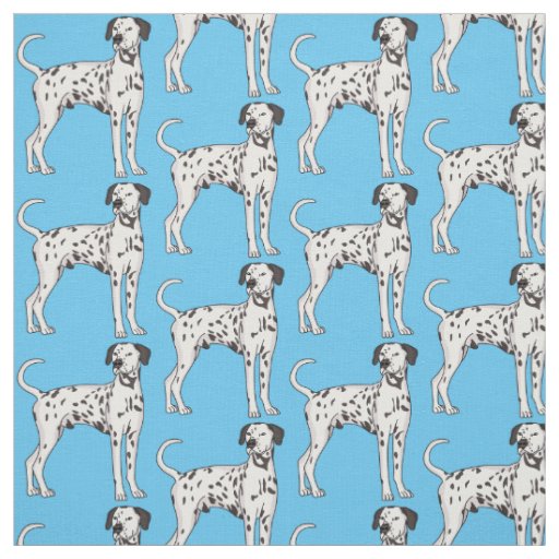 Dalmatian dog cartoon  fabric