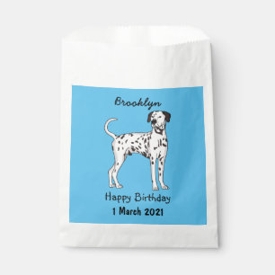 Dalmatian dog cartoon favor bag