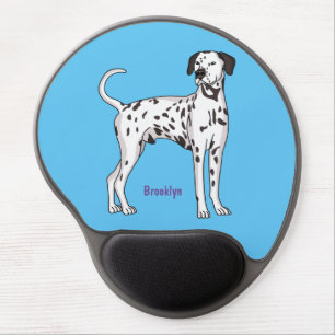 Dalmatian dog cartoon gel mouse pad