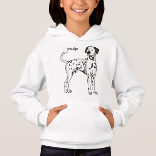 Dalmatian dog cartoon hoodie
