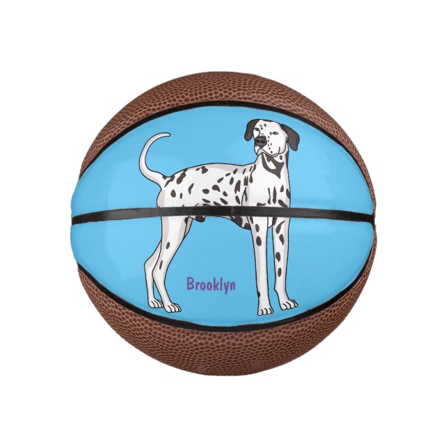 Dalmatian dog cartoon  mini basketball (Front)