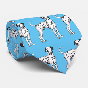 Dalmatian dog cartoon neck tie