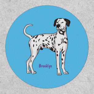 Dalmatian dog cartoon  patch