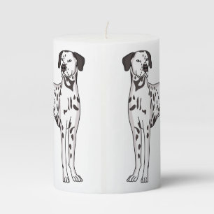 Dalmatian dog cartoon  pillar candle