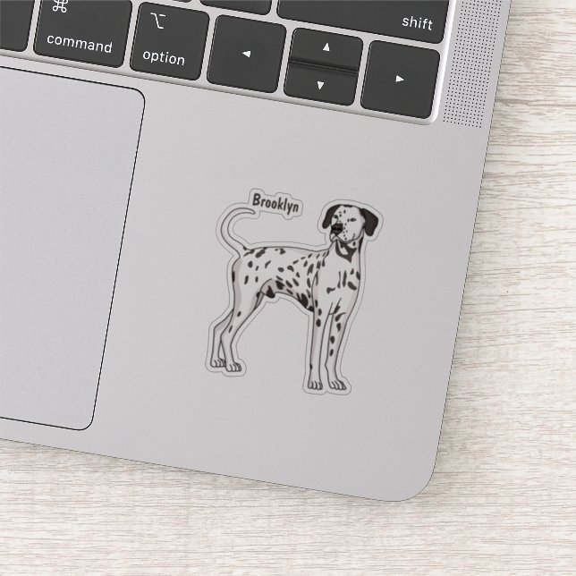 Dalmatian dog cartoon  sticker (Detail)