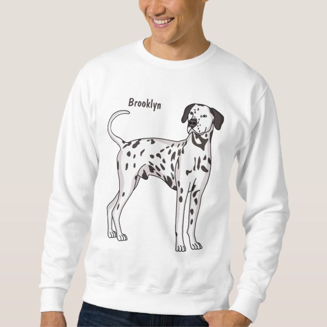Dalmatian dog cartoon sweatshirt (Front)