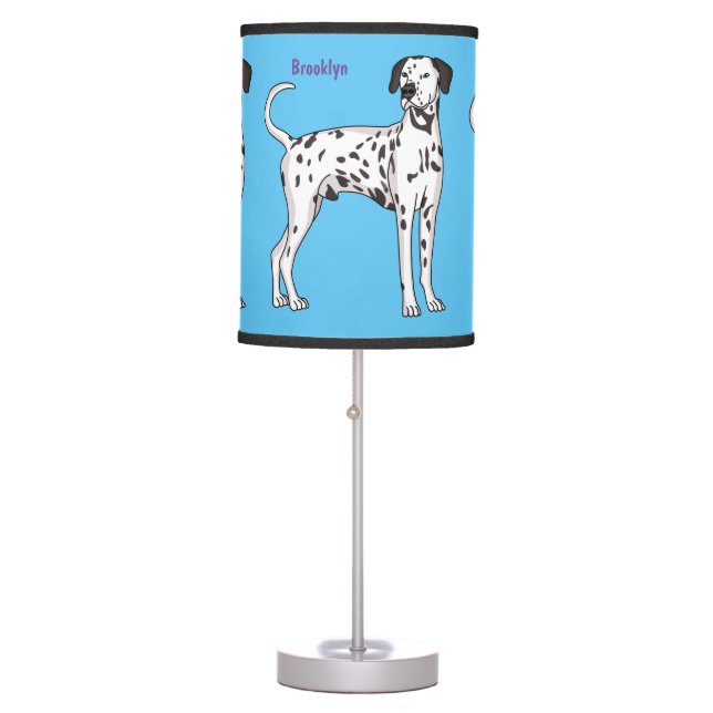 Dalmatian dog cartoon table lamp (Front)