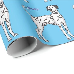 Dalmatian dog cartoon  wrapping paper