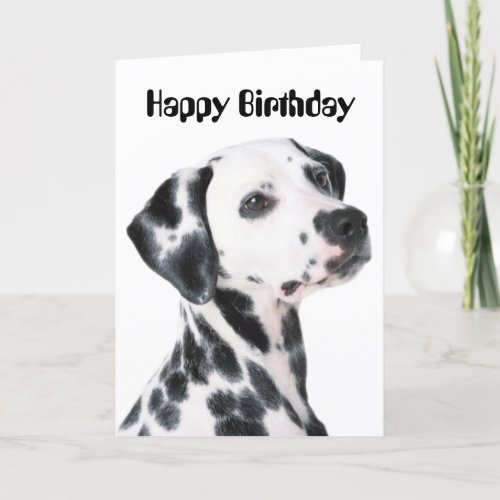 Dalmatian dog children card