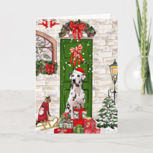 Dalmatian Dog Christmas Card
