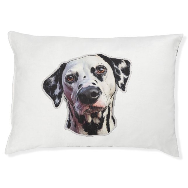 Dalmatian Dog Create Your Own Custom Text  Pet Bed (Front)