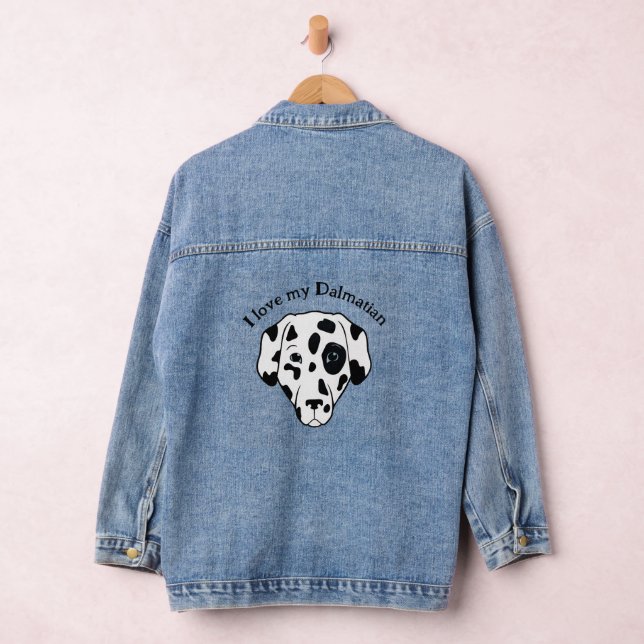Dalmatian Dog Design Denim Jacket (Hangar)