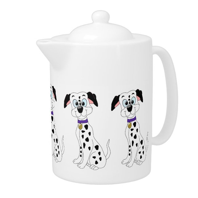 Dalmatian Dog Design Teapot (Right)