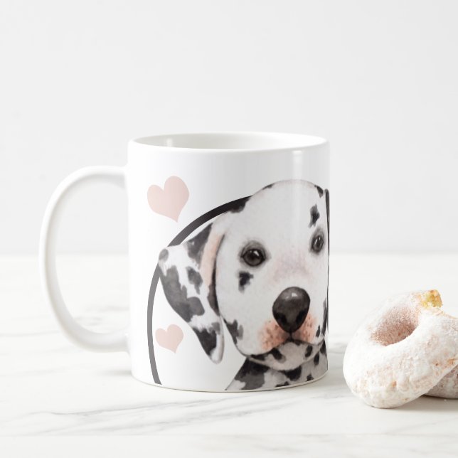 Dalmatian Dog Every Snack You Make Coffee Mug (With Donut)