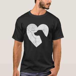Dalmatian Dog Funny Heart Valentine's Day Dog Dad T-Shirt