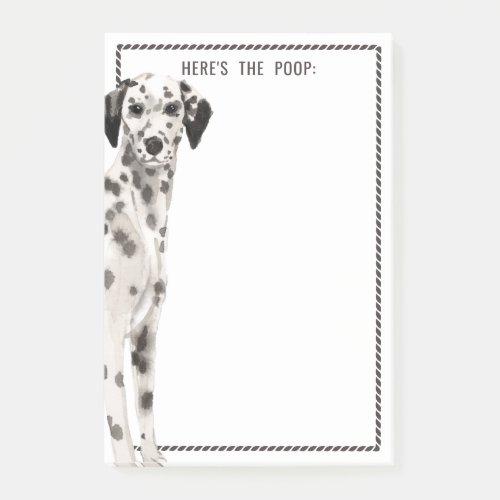 Dalmatian Dog  Funny Quote or Change Text Post_it Notes