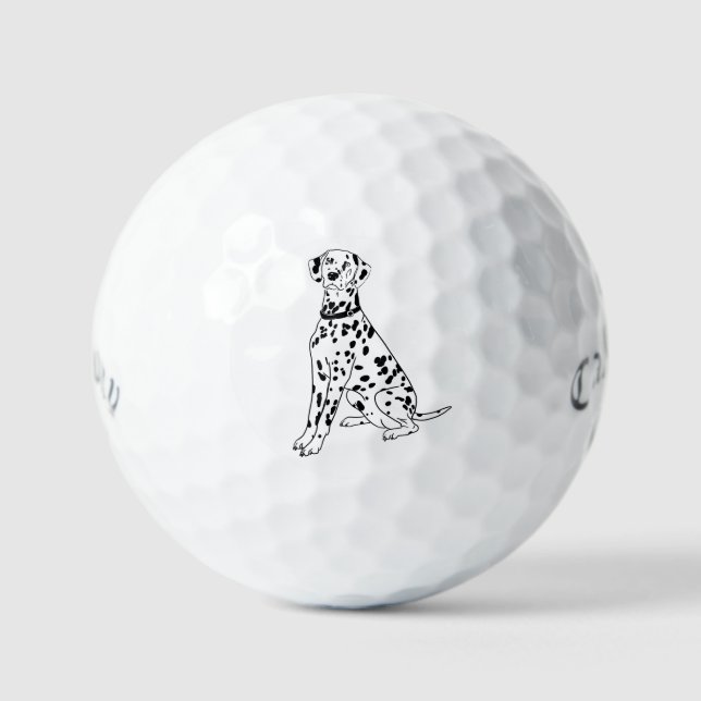 Dalmatian dog  golf balls (Front)