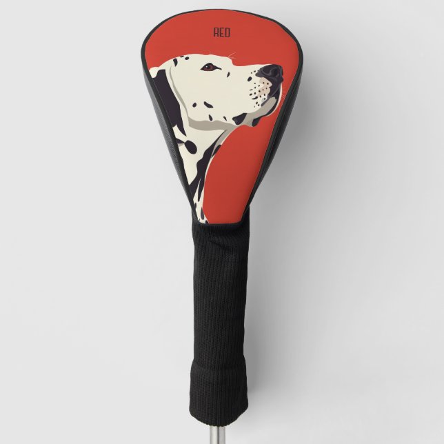 Dalmatian Dog Golf Head Cover (Front)