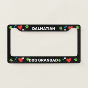 Dalmatian Dog Grandad License Plate Frame