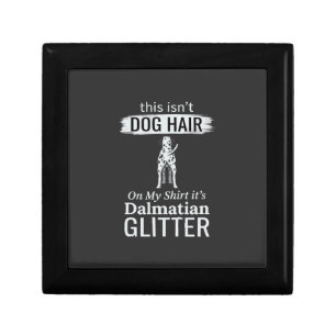 Dalmatian Dog Hair Glitter Funny Pet Gift Box