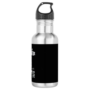 Dalmatian Dog Hair Glitter Funny Pet Stainless Steel Water Bottle