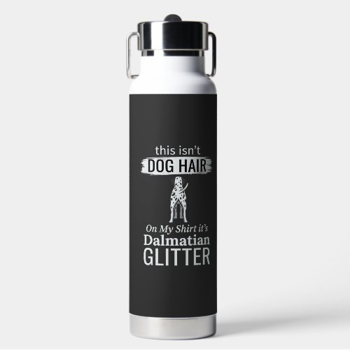 Dalmatian Dog Hair Glitter Funny Pet Water Bottle