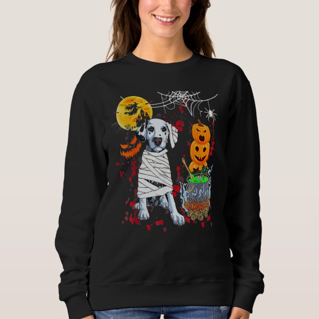 Dalmatian Dog Halloween Costume Dog Sweatshirt (Front)