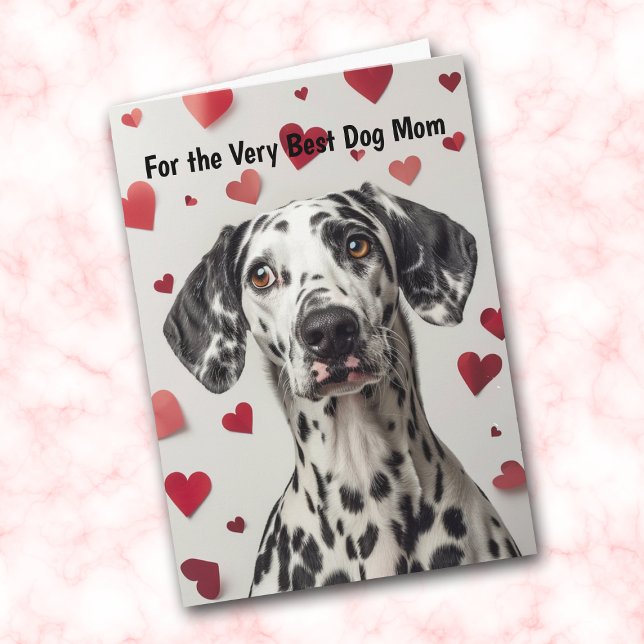 Dalmatian Dog Heart You Make My Tail Wag Card (Creator Uploaded)