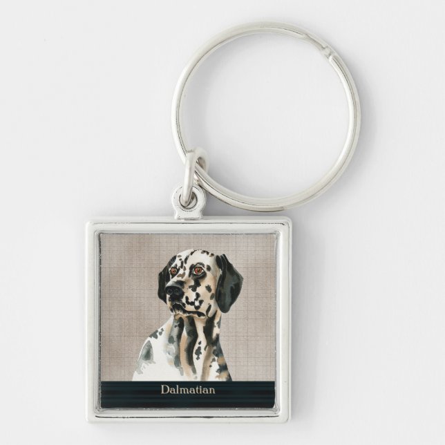 Dalmatian Dog Keychain (Front)