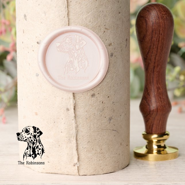 Dalmatian Dog Lover Custom Wax Seal Stamp (Dalmatian Dog Lover Custom Wax Seal Stamp)