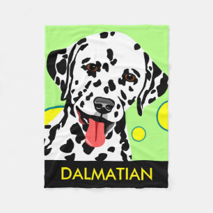 Dalmatian Dog Lover Gifts Fleece Blanket