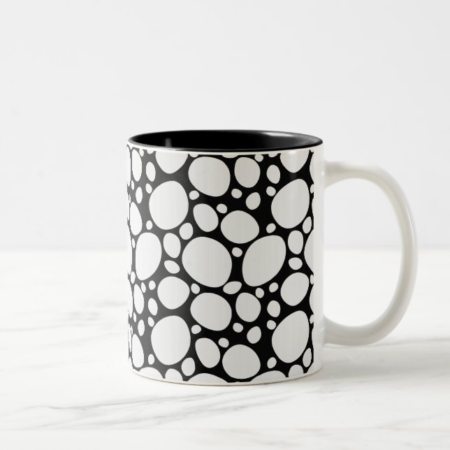 Dalmatian Dog Pattern Two-Tone Coffee Mug (Right)