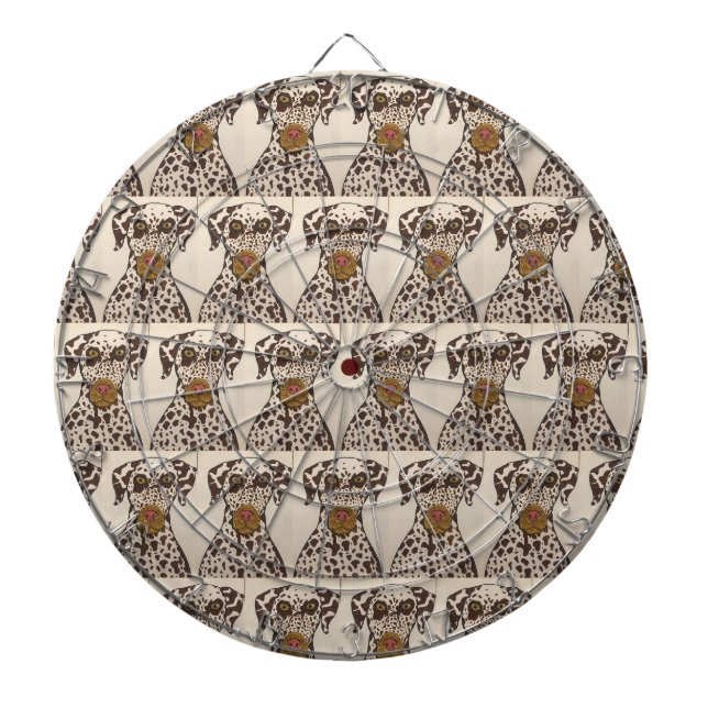 Dalmatian Dog Patterned Dartboard (Front)