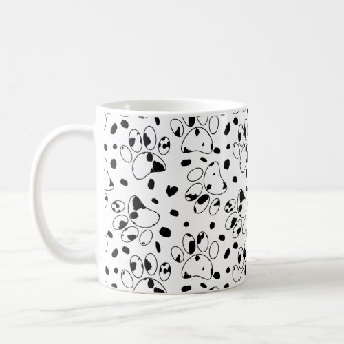 Dalmatian Dog Paw With Spots  Coffee Mug