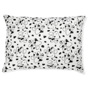 Dalmatian Dog Paw With Spots Pet Bed