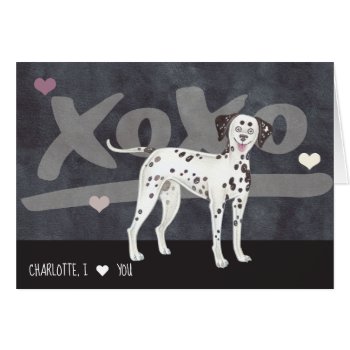 Dalmatian Dog Personalized Valentines Day by Ricaso_Occasions at Zazzle