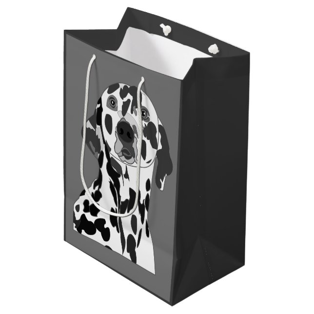 Dalmatian Dog Pet  Medium Gift Bag (Front Angled)