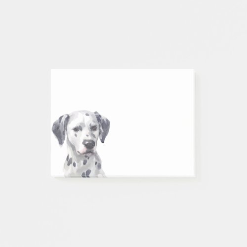 Dalmatian Dog Pet Watercolor Post_it Notes