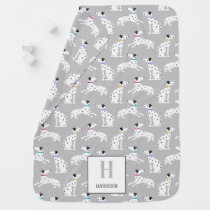 Dalmatian Dog Polka Dot Animal Watercolor Kids Baby Blanket