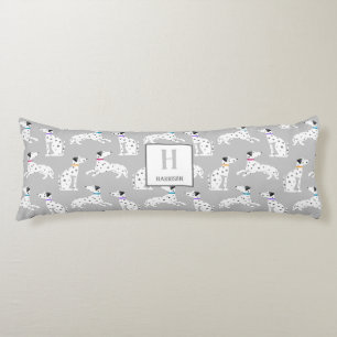 Dalmatian Dog Polka Dot Animal Watercolor Kids Body Pillow