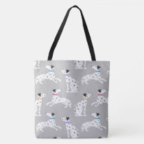Dalmatian Dog Polka Dot Animal Watercolor Tote Bag