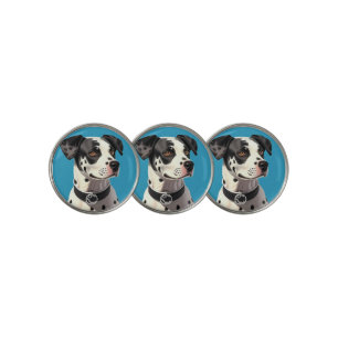 Dalmatian Dog Portrait Golf Ball Marker
