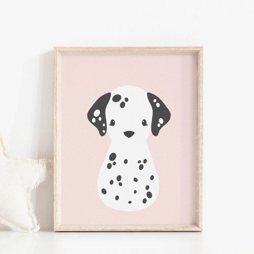 Dalmatian Dog Poster for Baby Nursery  Kids Room