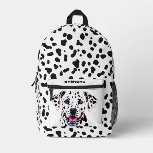 Dalmatian Dog Printed Backpack