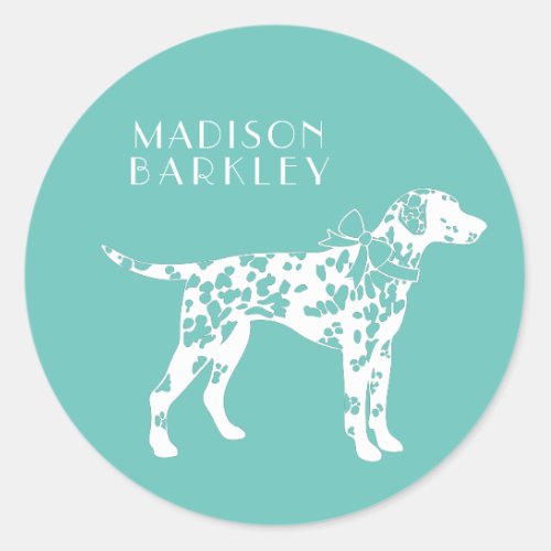 Dalmatian Dog Puppy Classic Round Sticker