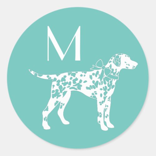 Dalmatian Dog Puppy Classic Round Sticker