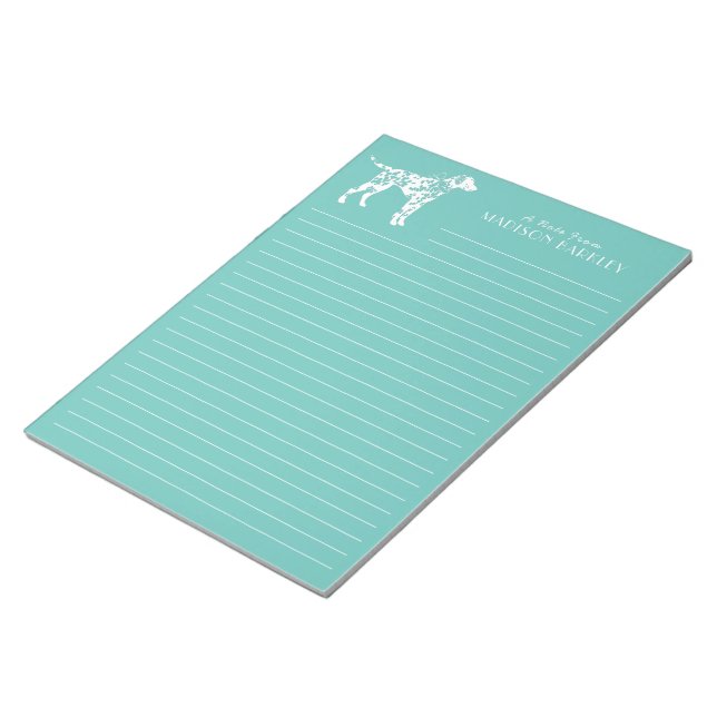 Dalmatian Dog Puppy Notepad (Angled)